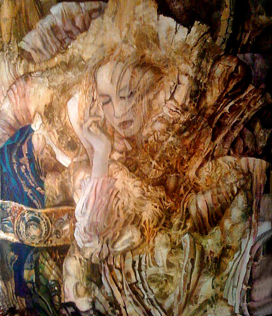 peinture a l' huile femme mystere