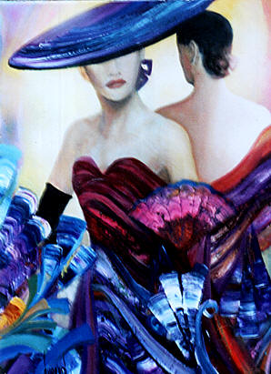 les mannequins dans le jardin exotique