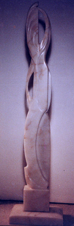 Sculpture en marbre blanc ann�e1992